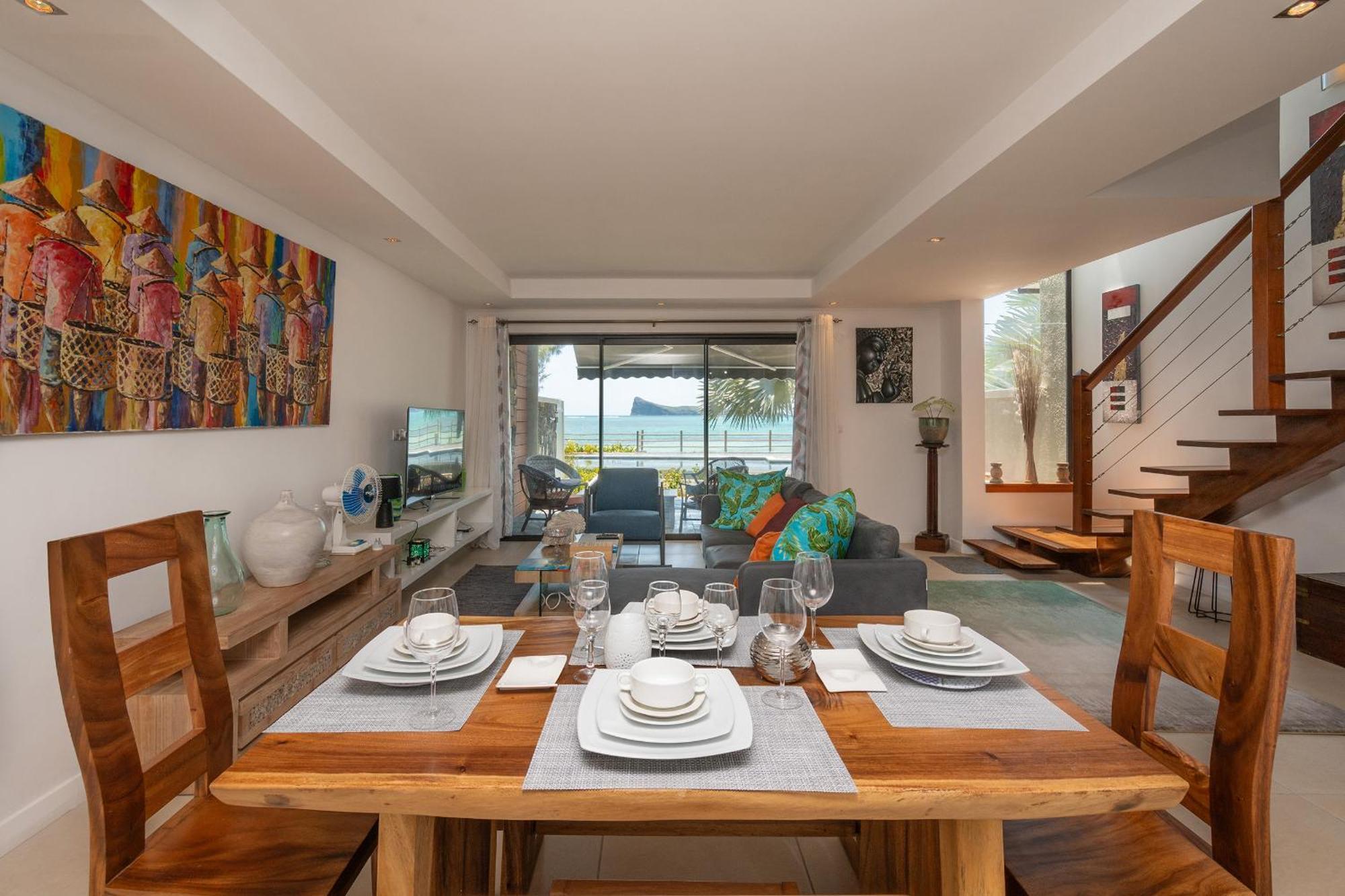 Luxury Beachfront Duplex, Coin De Mire View / 3Bed Cap Malheureux Luaran gambar
