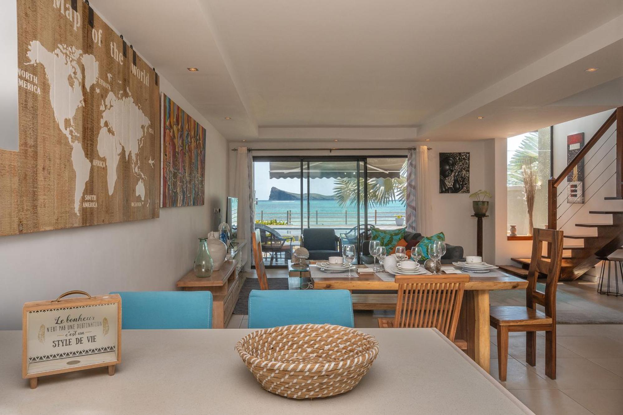 Luxury Beachfront Duplex, Coin De Mire View / 3Bed Cap Malheureux Luaran gambar